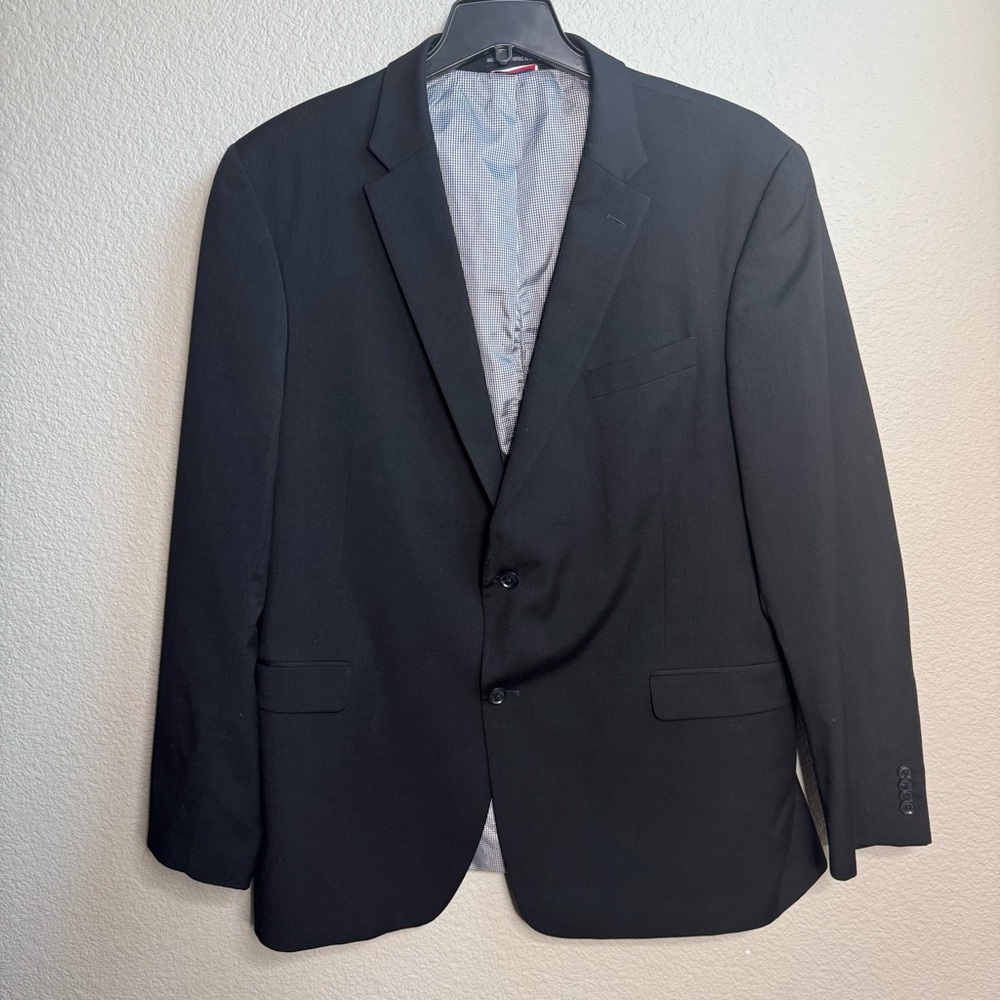 Tommy Hilfiger black suit jacket and pants